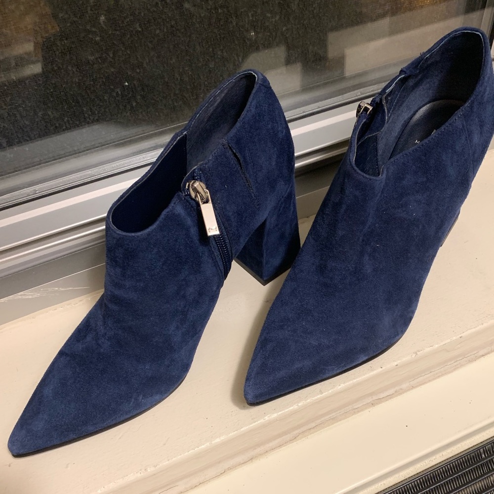 Marc Fisher Navy Suede Boots/Booties